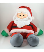 TL Toys HK LTD Plush Christmas Santa 24'' Spandex & Polyester Beanie Rare Vtg - £19.76 GBP
