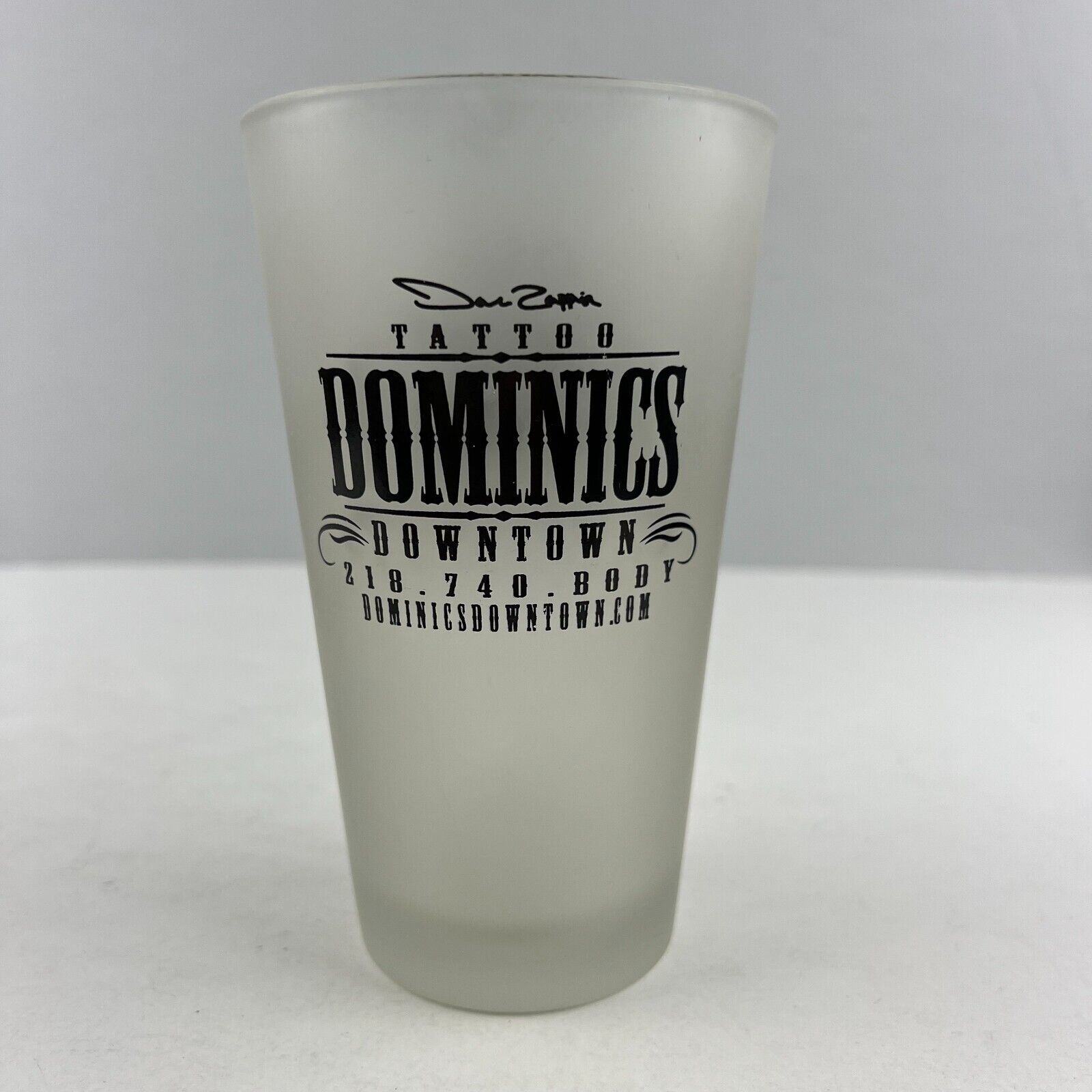 Primary image for Dominics Downtown & Dave Zappia Tattoo Pint Beer Glass