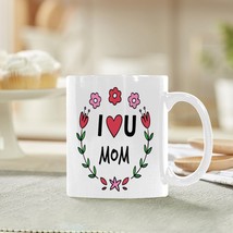 Ceramic Mug – 11 oz White Coffee Mug – Mother&#39;s Day Gift - ILU Mom - £10.74 GBP