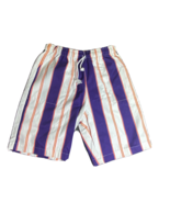 SKIDZ Drawstring Pants Youth Medium Skater Hip Hop 80s 90s Purple White new - £27.73 GBP