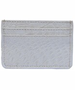 Nice Looking Dusty Grey Multi Card Slots Original Crocodile Leather Card... - $179.99