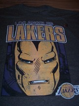 Los Angeles Lakers Nba Iron Man Marvel Comics T-Shirt Mens Small New Avengers - £15.82 GBP