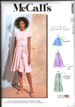 McCall&#39;s M8259 Misses XS to M Learn to Sew Wrap Skirt Uncut Sewing Pattern - £11.87 GBP