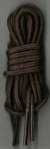 30&quot; inch Unwaxed COTTON Dark BROWN rOund SHOE LACE 4 5 eyelet Laces Casu... - £12.36 GBP