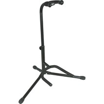 Musician&#39;s Gear Electric, Acoustic and Bass Guitar Stand Black - £19.76 GBP