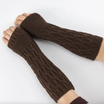 Factory Long Sleeved Fingerless thickened Wool Gloves Turtle Doves - £9.99 GBP