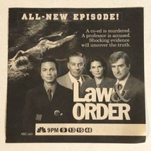 Law &amp; Order Vintage Tv Guide Print Ad Sam Waterston Jerry Orbach TPA15 - £4.74 GBP