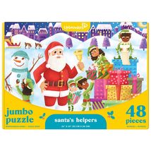 Upbounders Santa&#39;s Helper&#39;s 48 Piece Kids Christmas Floor Puzzle, 4+ - $19.78