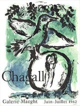 Marc Chagall Oiseau Vert, 1962 - £370.55 GBP
