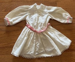 American Girl Pleasant Company Samantha's Tea Dress 1993 cream pink - $12.84