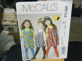 McCall&#39;s M6154 Girl&#39;s Jumpers Pattern - Size 2/3/4/5 - £7.28 GBP