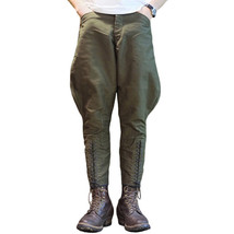 Men Tapered Pants Horse Riding Jumping Breeches Trousers Lace Up Bottom - £36.39 GBP+