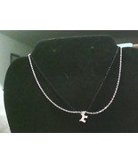Adjustable Black Gold Tone 2 Chain Puppy Necklace - $244.84 MXN