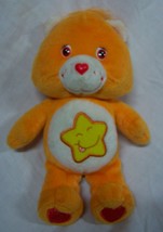 Care Bears Orange LAUGH-A-LOT Bear 8&quot; Plush Stuffed Animal 2003 - £12.27 GBP