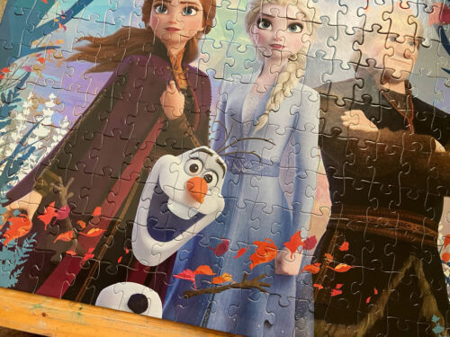 Disney Frozen 2 Movie ~199 Piece Metallic Foil Puzzle ELSA, ANNA, Kristoff  - $18.69