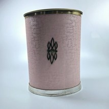 Vintage Pearlwick Pink Waste Basket Trash Can Mid Century Art Deco 50s Textured - $48.37