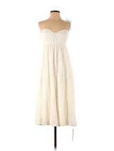 NWT Reformation Evangelina in Ivory Lace Tie Straps Fit &amp; Flare Tank Dress 4 - £182.19 GBP