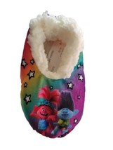 NWT Trolls S/M 8-13 Fuzzy Babba Slipper Socks World Tour Poppy Branch Colorful  - £8.94 GBP