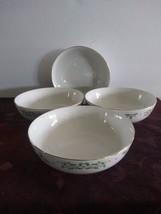 Gibson Everyday Holly Celebrations Set of 4 Cereal Soup Dessert Bowls - £21.80 GBP