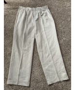 DOCKERS Dress Pants Men&#39;s 34X30 Tan Solid Cotton Straight Fit Stretch Fl... - $19.15 CAD