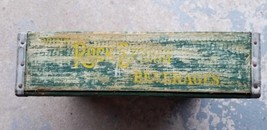 Vintage Rock Spring Beverage Divided Wood Crate w/Metal Corners Shakopee MN - £102.23 GBP