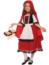 Girls Deluxe Red Riding Hood Costume Medium - £85.57 GBP