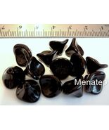 12 12mm Czech Gl. 3-Petal Flowers: Jet - $44.90 MXN