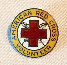 Vintage WWII American Red Cross Volunteer Pin/Pinback Collectible - £7.57 GBP