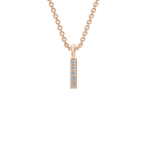 Vertical Diamond Bar Necklace - £284.18 GBP+