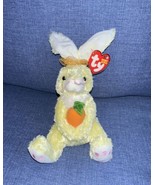 2002 EASTER Basket TY Beanie Baby “NIBBLES” Soft Yellow Bunny Rabbit MWM... - £7.86 GBP