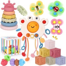 5 In1 Baby Gifts Montessori Baby Toys 6 To 12 Months With Soft Stacking Rings,St - £43.73 GBP