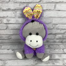 Hug Fun Costume Donkey Horse in Bunny Rabbit Suit 13&quot; Plush Toy 3-Up - £12.75 GBP