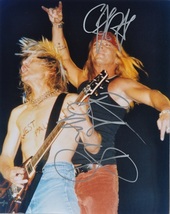 Bret Michaels &amp; C.C. Deville Signed Photo - Poison w/COA - £147.34 GBP