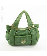 LIME/GREEN MICHAEL KORS PEBBLED SOFT LEATHER SATCHEL! - $117.81