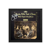 Crosby, Stills, Nash &amp; Young Deja Vu signed album Reprint - £66.88 GBP