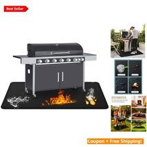 Versatile 30 x 48 Inch BBQ Grill Mat - Fireproof, Easy to Clean, and Lig... - $50.44