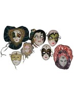 Lot Of 7 Vintage Venetian Carnival /Mardi Gras Ceramic Mask - €32,73 EUR