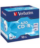 Verbatim AZO 52X Crystal 700MB 10 Pack, 43327 (10 Pack) - £17.13 GBP