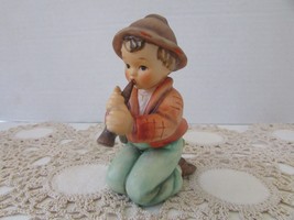 Goebel M.J. Hummel Figurine Little Tooter #214/H 1978   L1 - $24.70