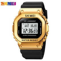 SKMEI Fashion LED Light Digital Sport Watch Men 3Bar Waterproof Chrono Alarm Wat - £63.89 GBP