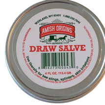 Amish Origins Original Natural Draw Salve Splinters Bee Stingers Skin So... - $17.08