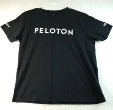 Peloton T Shirt Top Womens Small Black 100% Cotton Short Sleeve Crew Neck Logo - £8.43 GBP