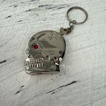 Vintage Skull Head Silver TONE  Refillable Butane Lighter - $18.81