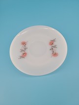 Vintage Fire King Milk Glass Oven Ware Saucer Primrose Floral USA  Ancho... - $9.95