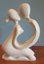 Vintage Kissing Loving MAN/WOMAN 7&quot; Tall Figurine Statue Signed - £14.38 GBP
