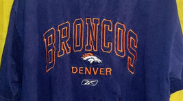 Denver Broncos Reebok Blue T-Shirt Size Large NFL Football 100% Cotton - £5.43 GBP
