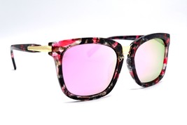 NEW EL DORADO YS58008P PINK HAVANA GOLD SQUARE MIRRORED SUNGLASSES 54-19... - £17.65 GBP