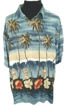 Pierre Cardin Island Casual Shirt Men&#39;s X- Large Hawaiian Tropical Multicolor - £13.53 GBP