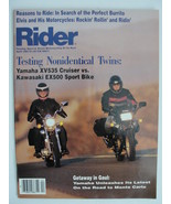 Magazine Rider April 1987 1980s Yamaha XV535 Kawasaki EX500 Elvis Motorc... - £10.29 GBP