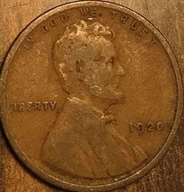 1920 Usa Lincoln Wheat Small Cent Penny - £1.34 GBP